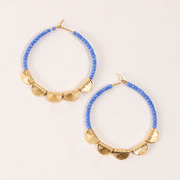 Ashli Beaded Filigree Hoop Earrings