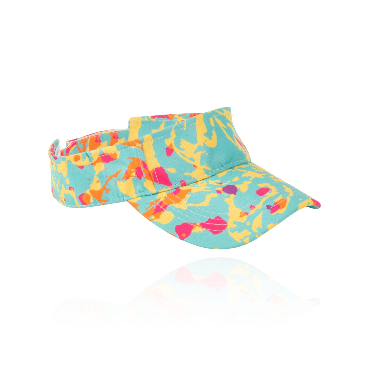 Stella Floral Print Adjustable Sun Visor