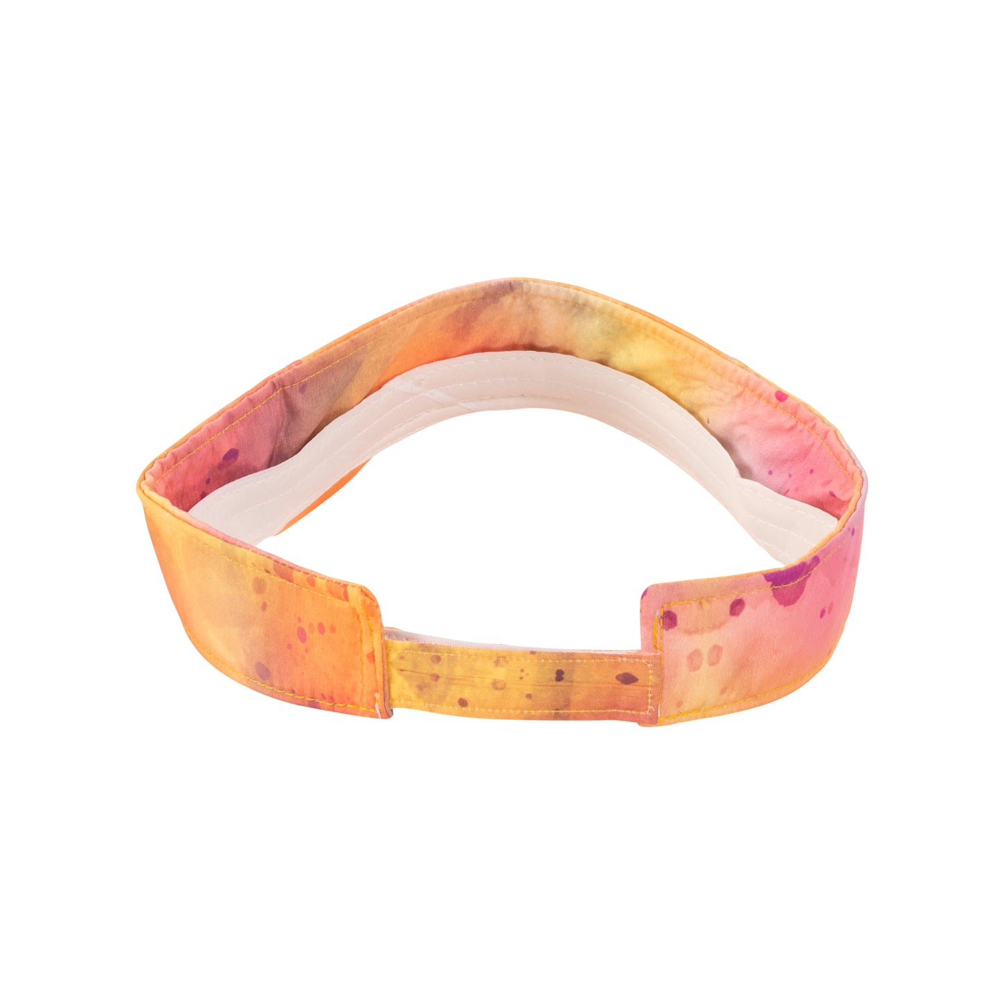 Taryn Tie Dye Sun Visor with Embroidered Beach Icon